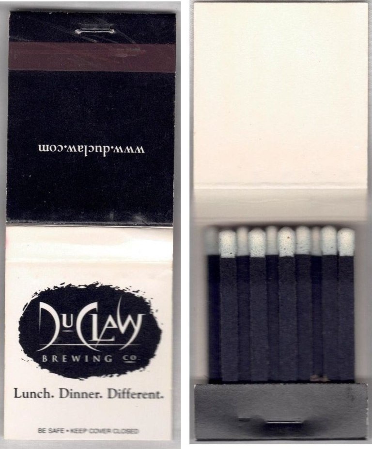 Matchbook - Du Claw Brewing Company (Worldwide)