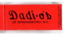 Matchbook - Dadi-o’s (Greensboro, NC)