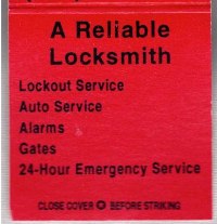 Matchbook - A Reliable Locksmith (Brooklyn, NY)