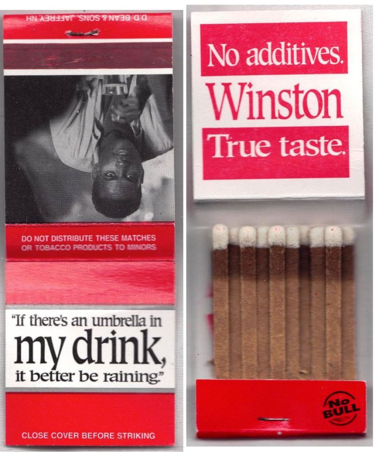 Matchbook - Winston Cigarettes (Worldwide)