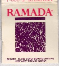 Matchbook - Ramada Inn (Worldwide) White