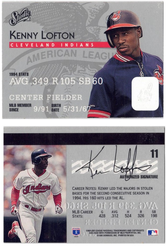 Cleveland Indians - Kenny Lofton - Studio