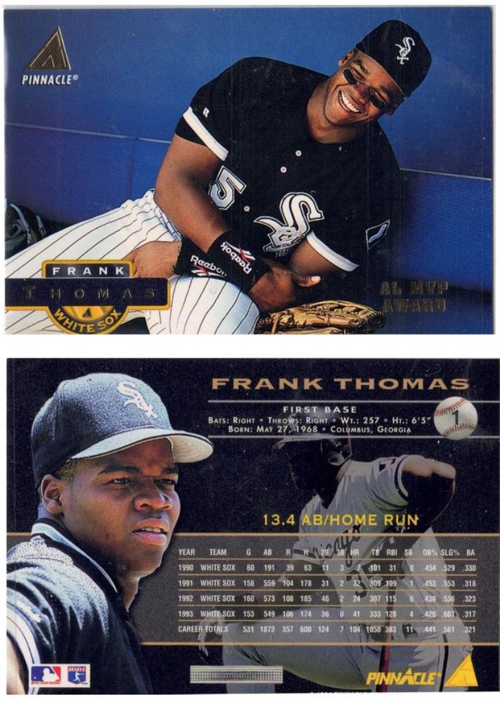 Chicago White Sox - Frank Thomas - AL MVP AWARD