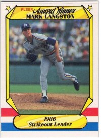 Seattle Mariners – Mark Langston – 1986 Strikeout Leader