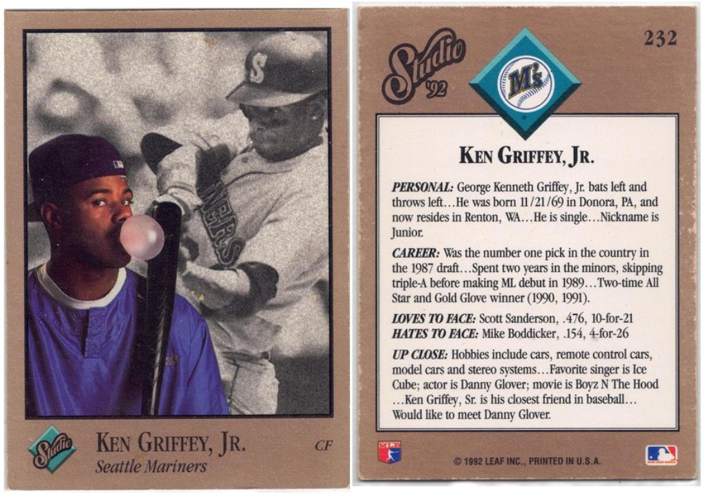 Seattle Mariners - Ken Griffey Jr - Studio '92 (232)