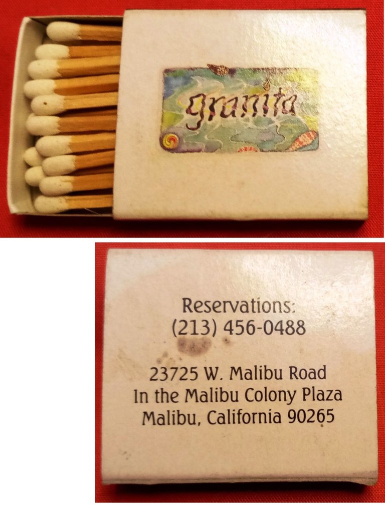 Matchbox – Granita Restaurant (Malibu, CA)