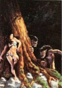 Promo Card - Richard Hescox  “Monsters behind Tree”