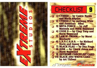 Promo Card - Extreme Studios (Checklist)