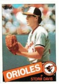 Baltimore Orioles - Storm Davis - 1985