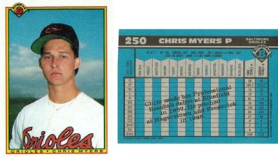 Baltimore Orioles - Chris Myers - Rookie Card