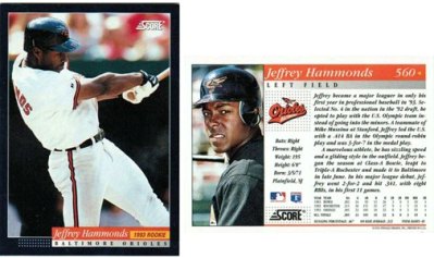 Baltimore Orioles - Jeffrey Hammonds - Rookie Card