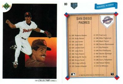 San Diego Padres - Roberto Alomar - The Collectors Choice