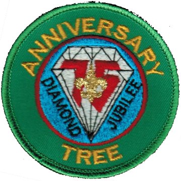 Diamond Jubilee 75th Anniversary Anniversary Tree Patch