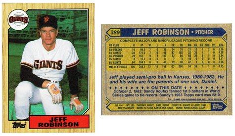 San Francisco Giants - Jeff Robinson