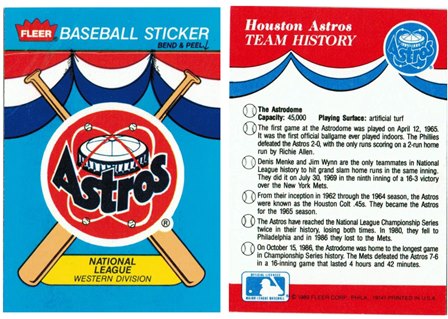 Houston Astros - Team Logo Sticker