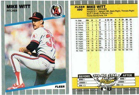 California Angels - Mike Witt - #2