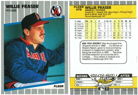 California Angels - Willie Fraser - #2