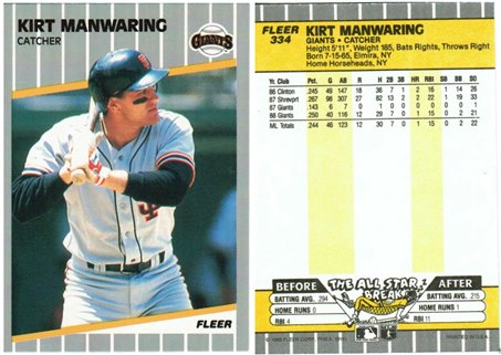 San Francisco Giants - Kirt Manwaring - #3