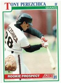 San Francisco Giants - Tony Perezchica - Rookie Card