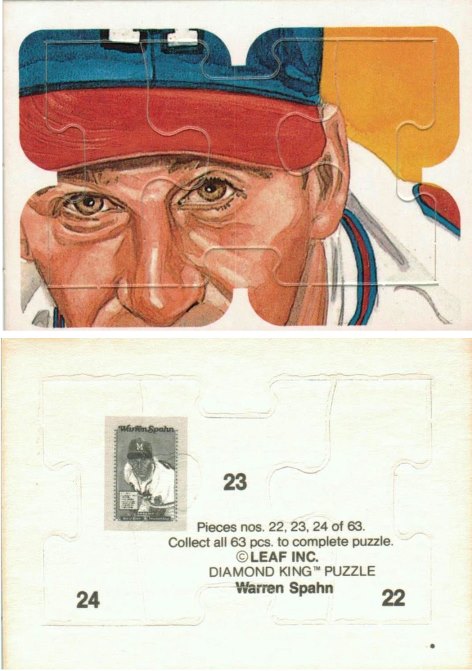 Atlanta Braves - Warren Spahn - Diamond King Puzzle - #3